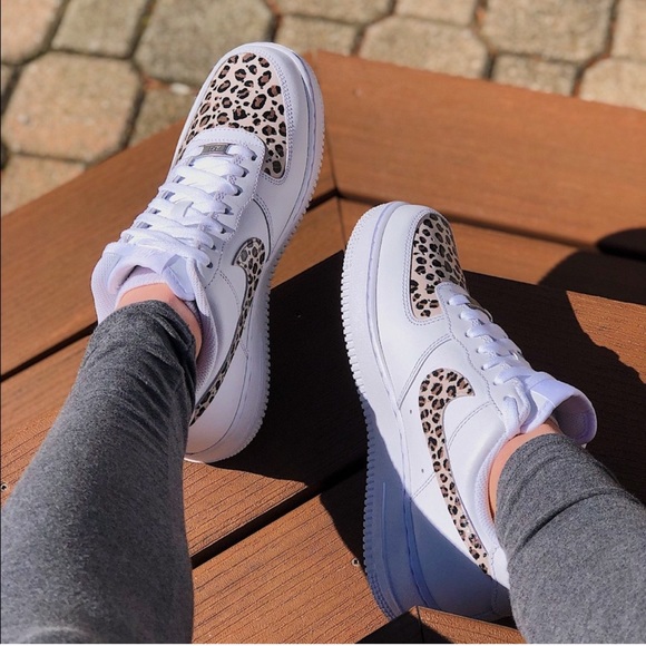 Nike air force 1 leopard pirnt custom - Picture 2 of 2